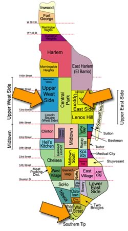 Wedding Locations Map